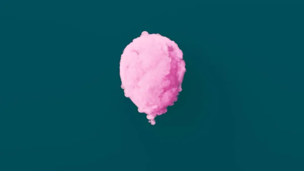 Pastelowy Różowy Smoke Balon Kształt Generał Candy Punk Summer Cloud — Zdjęcie stockowe