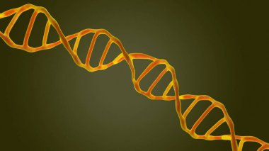 Bu sahneyi mikroskop altında görüntülenen Dna molekülleri bir koyu arka plan. Kavram moleküler biyoloji ve biyoteknoloji, Deoksiribonükleik asit genleri. 3D render.