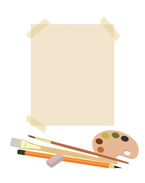 Peintre de décor scolaire — Image vectorielle