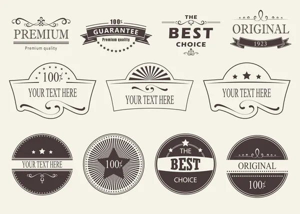 Set of  badges and labels — Stock Vector