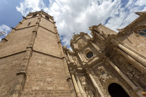 Baroque Door Irons Which Gives Access Valencia Cathedral Valencia Spain — Foto de Stock