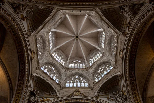 Валенсия Испания 2022 Vault Valencia Cathedral Valencia Spain — стоковое фото