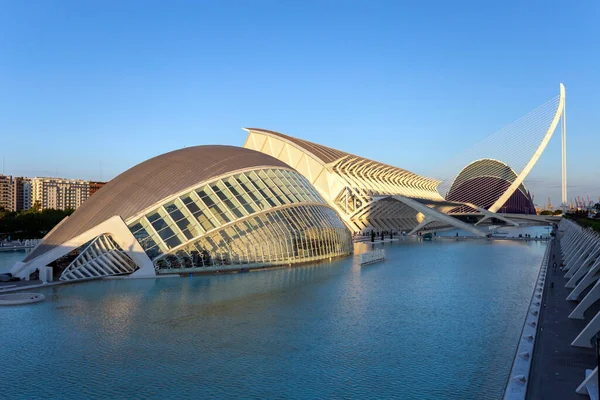 Valencia España 2022 Edificio Hemisférico Museo Ciencias Ciudad Las Artes Imagen de archivo