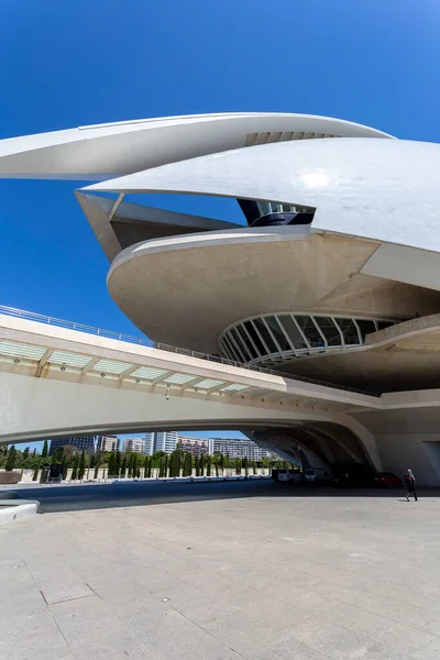 Valencia, İspanya - 05 06 2022: Valencia Sanat ve Bilim Şehri 'nde Sanat Sarayı (Palau de les Arts Reina Sofia).