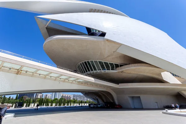 Valencia, İspanya - 05 06 2022: Valencia Sanat ve Bilim Şehri 'nde Sanat Sarayı (Palau de les Arts Reina Sofia).