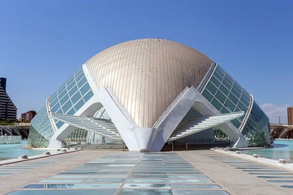 Walencja Hiszpania 2022 Kino Hemisferic Planetarium Laseriumin Walencji Hiszpania Słoneczny — Zdjęcie stockowe