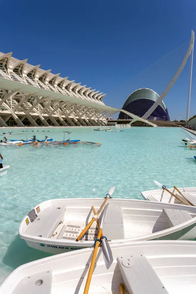 Valencia Spanien 2022 Vetenskapsmuseet Valencia Spanien Solig Vårdag — Stockfoto