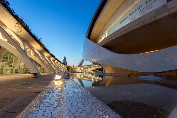 Valencia Spanien 2022 Konstpalatset Palau Les Arts Reina Sofia Vid — Stockfoto