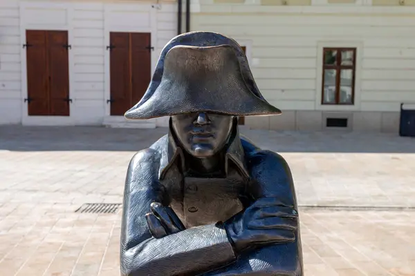 Bratislava Eslovaquia 2022 Estatua Del Soldado Napoleón Plaza Principal Bratislava — Foto de Stock