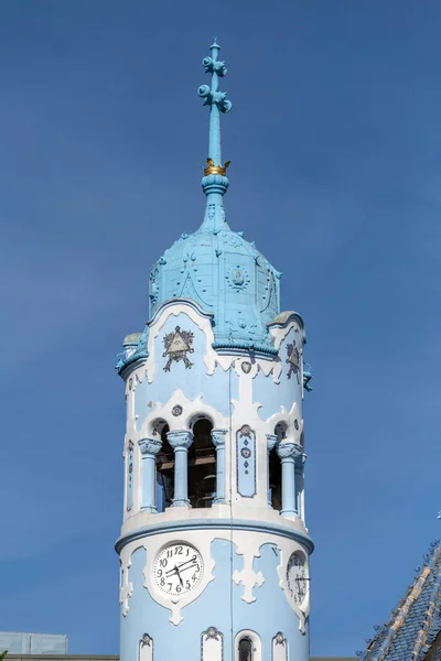 Братислава Словаччина 2022 Блакитна Церква Церква Святої Єлизавети Братиславі Сонячний — стокове фото