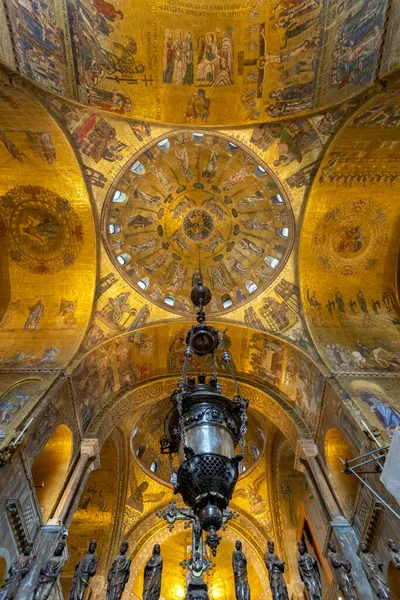 Venise Italie 2022 Mosaïques Plafond Basilique Saint Marc Venise — Photo