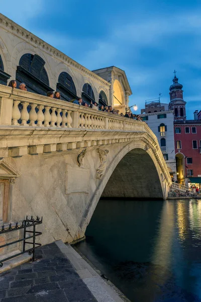 Venise Italie 2022 Pont Rialto Grand Canal Venise Par Une — Photo