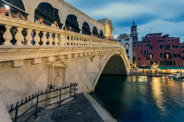 Venise Italie 2022 Pont Rialto Grand Canal Venise Par Une — Photo