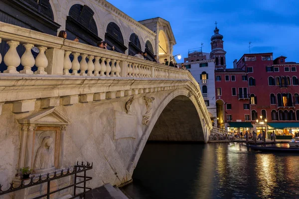Venise Italie 2022 Pont Rialto Grand Canal Venise Par Une — Photo