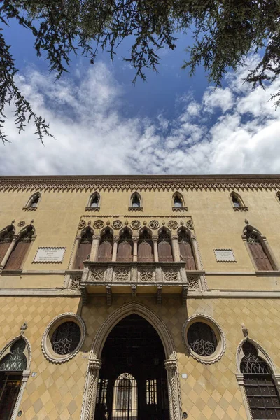 Padua Italien 2022 Palazzo Romanin Jacur Padua Ett Venetianskt Gotiskt — Stockfoto