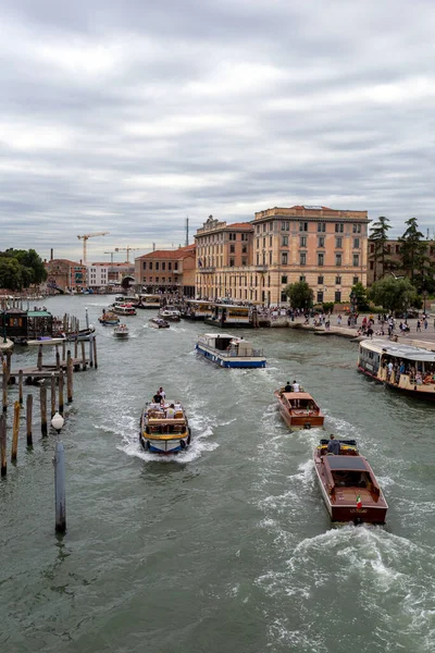 Venedig Italien 2022 Der Canal Grande Venedig Einem Sommermorgen — Stockfoto