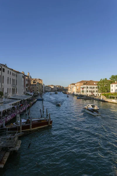 Veneza Itália 2022 Grande Canal Veneza Dia Verão — Fotografia de Stock