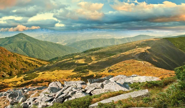 Sunset in Carpathians — Stock Photo, Image