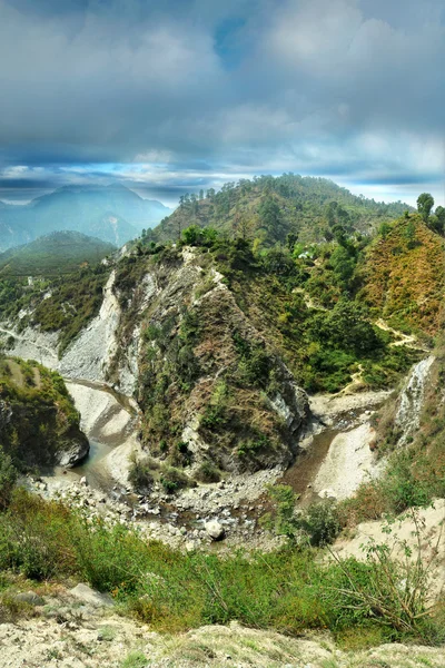 River flowing in a deep canyon — Stock Photo, Image