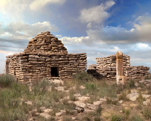 Ruins of an Islamic cemetery — Stock Photo, Image