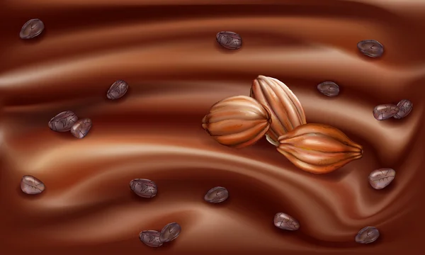 Chocolat fond — Image vectorielle