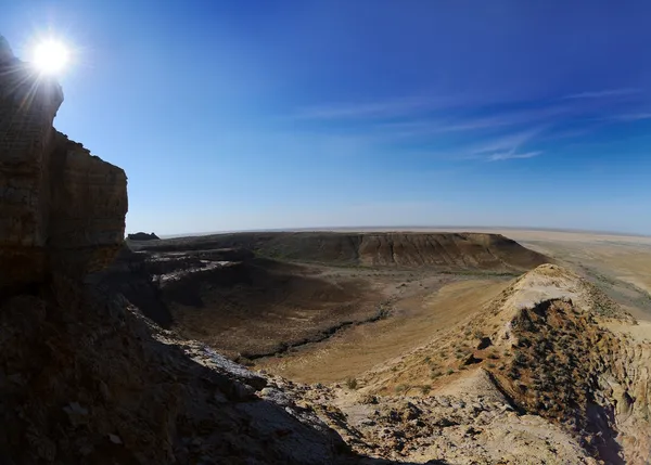 Panorama do planalto Shalkar Nura — Fotografia de Stock