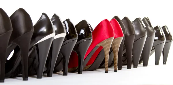 High heels in different colours, — Stock Image High heels in different colours, Royalty Free Stock Images