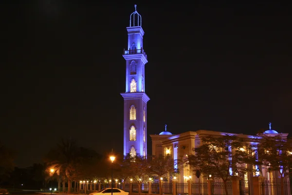 Mosque during night in Arabia — Stock Photo, Image