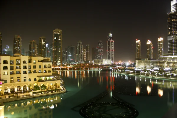 Dubai Old City by Night — Stock Photo, Image