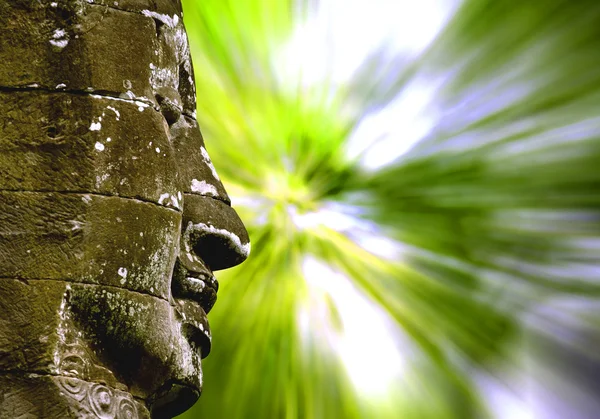 Smiling buddha with background — Stock Photo, Image