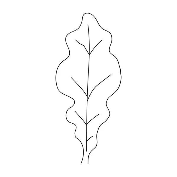 Single Continuous Line Art Growing Oak Sprout Plant Eco Natural — Image vectorielle