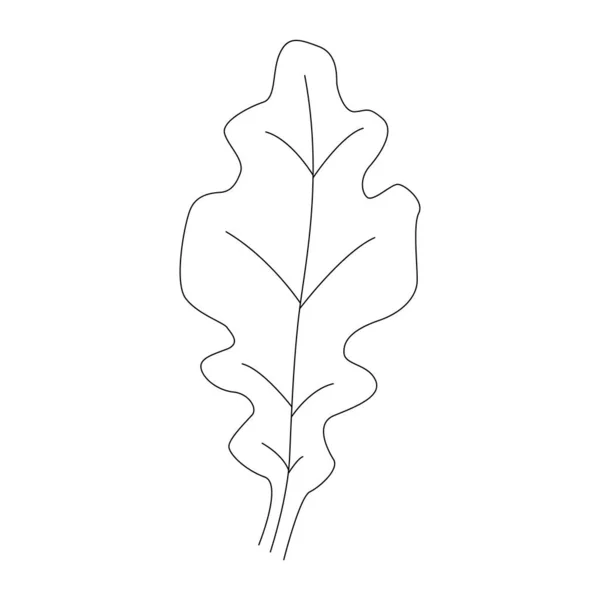 Single Continuous Line Art Growing Oak Sprout Plant Eco Natural — Image vectorielle
