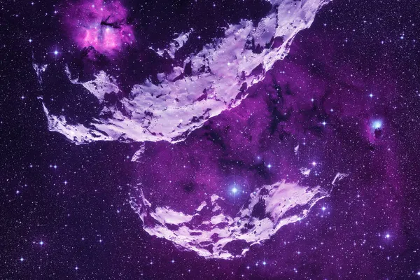 Félelmetes a végtelen kozmosz. A kép elemeit a NASA bocsátotta rendelkezésre — Stock Fotó