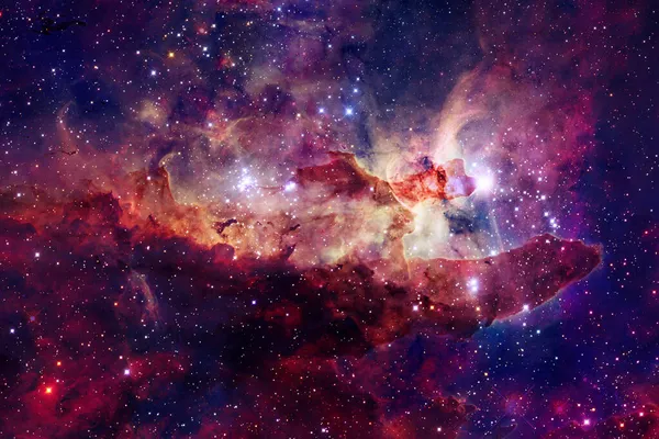 Κοσμικό τοπίο. Νεφέλωμα. Στοιχεία αυτής της εικόνας που παρέχονται από τη NASA — Φωτογραφία Αρχείου