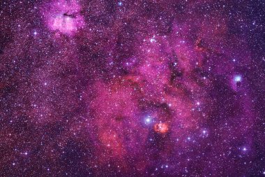 Yıldız kümesi. Starfield. Nebula. Bu görüntünün elementleri NASA tarafından desteklenmektedir.
