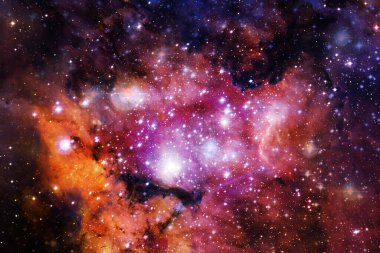 Nebula, uzayın derinliklerinde bir yıldız kümesi. Bilim kurgu sanatı. Bu görüntünün elementleri NASA tarafından desteklenmektedir.