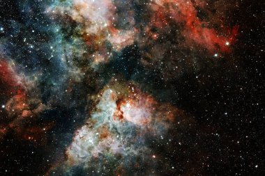 Uzay boşluğu. Bilim kurgu evreni. Bu görüntünün elementleri NASA tarafından desteklenmektedir