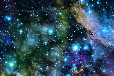 Starfield. Kozmos sanatı. Bu görüntünün elementleri NASA tarafından desteklenmektedir.