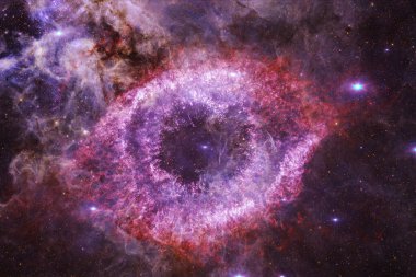 Dış uzayda yıldızları ve galaksileri olan sonsuz evren. Kozmos sanatı. Bu görüntünün elementleri NASA tarafından desteklenmektedir.