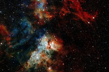 Starfield. Kozmos sanatı. Bu görüntünün elementleri NASA tarafından desteklenmektedir.