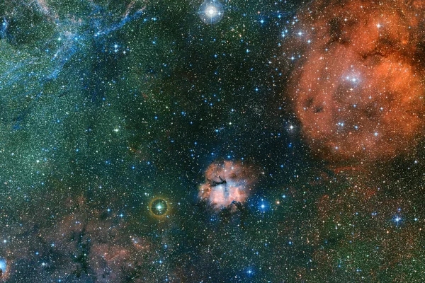 Racimo Estrellas Starfield Nebulosa Elementos Esta Imagen Proporcionados Por Nasa —  Fotos de Stock