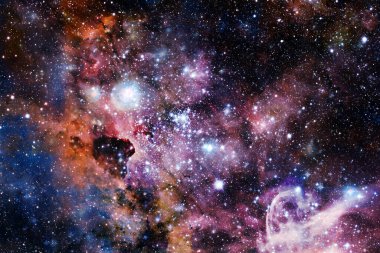 Starfield. Kozmos sanatı. Bu görüntünün elementleri NASA tarafından desteklenmektedir.