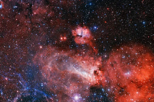 Universo Infinito Con Estrellas Galaxias Espacio Exterior Arte Del Cosmos — Foto de Stock