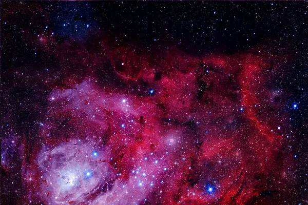 Dış Uzay Kozmik Manzara Nebula Görüntünün Elementleri Nasa Tarafından Desteklenmektedir — Stok fotoğraf