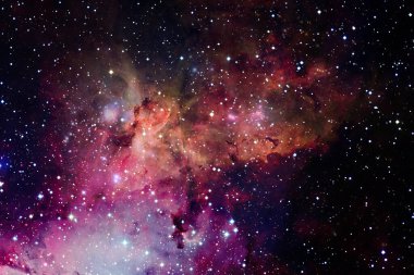 Dış uzayda yıldızları ve galaksileri olan sonsuz evren. Kozmos sanatı. Bu görüntünün elementleri NASA tarafından desteklenmektedir.