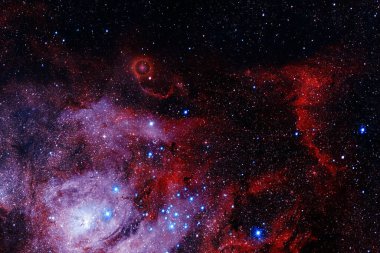 Starfield. Kozmos sanatı. Bu görüntünün elementleri NASA tarafından desteklenmektedir.