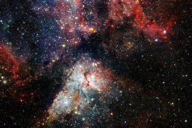 Dış uzay sanatı. Starfield. Harika bir nebula. Bu görüntünün elementleri NASA tarafından desteklenmektedir.