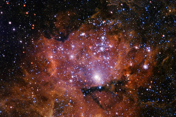 Amas Étoiles Starfield Nébuleuse Éléments Cette Image Fournis Par Nasa — Photo