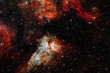 Dış uzayda yıldızları ve galaksileri olan sonsuz evren. Kozmos sanatı. Bu görüntünün elementleri NASA tarafından desteklenmektedir.