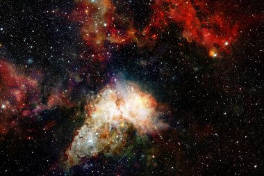 Dış uzay, kozmik manzara. Nebula. Bu görüntünün elementleri NASA tarafından desteklenmektedir.